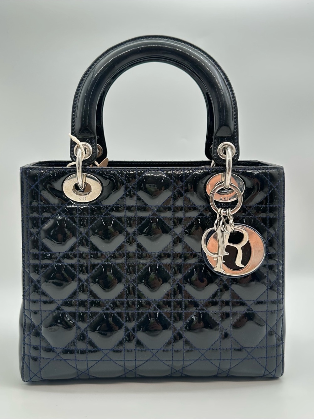 Dior Lady Dior Navy Blue MM